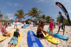 St Martin - Caribbean. Surfing - kids & junior lessons & rental.
